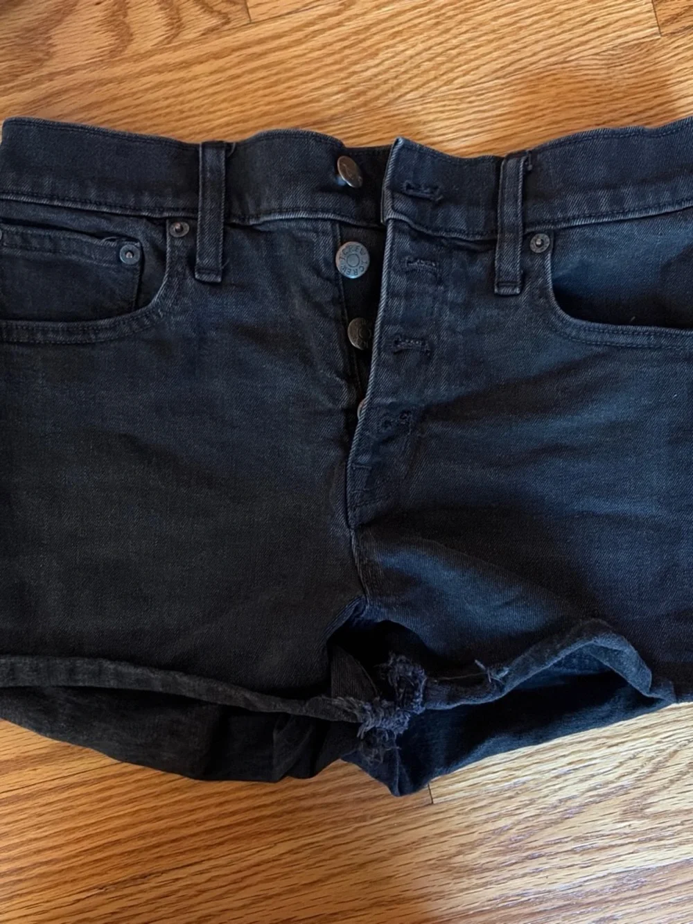J.Crew Black Denim Shorts